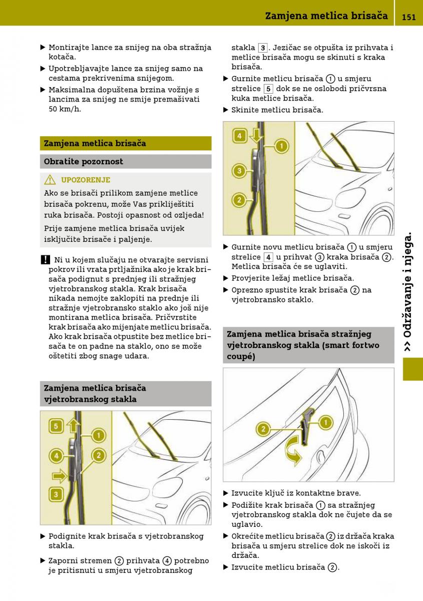 Smart Fortwo III 3 vlasnicko uputstvo / page 153