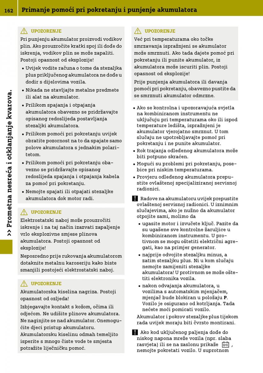 Smart Fortwo III 3 vlasnicko uputstvo / page 164