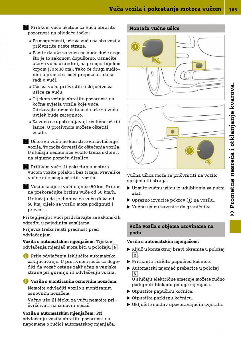 Smart Fortwo III 3 vlasnicko uputstvo / page 167