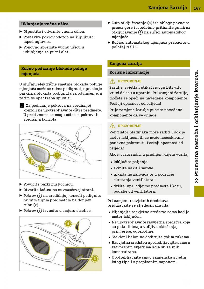 Smart Fortwo III 3 vlasnicko uputstvo / page 169