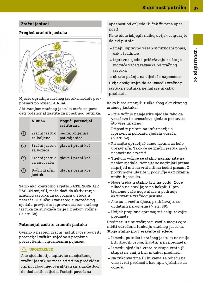 Smart Fortwo III 3 vlasnicko uputstvo / page 39