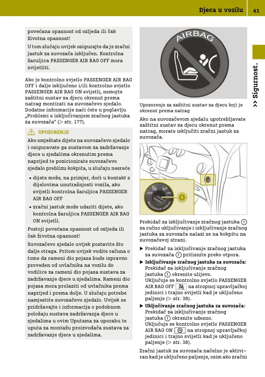 Smart Fortwo III 3 vlasnicko uputstvo / page 45