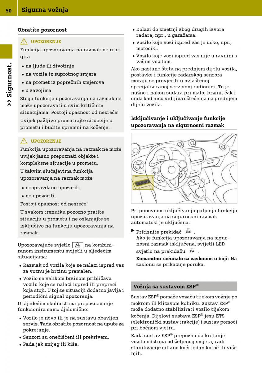 Smart Fortwo III 3 vlasnicko uputstvo / page 52