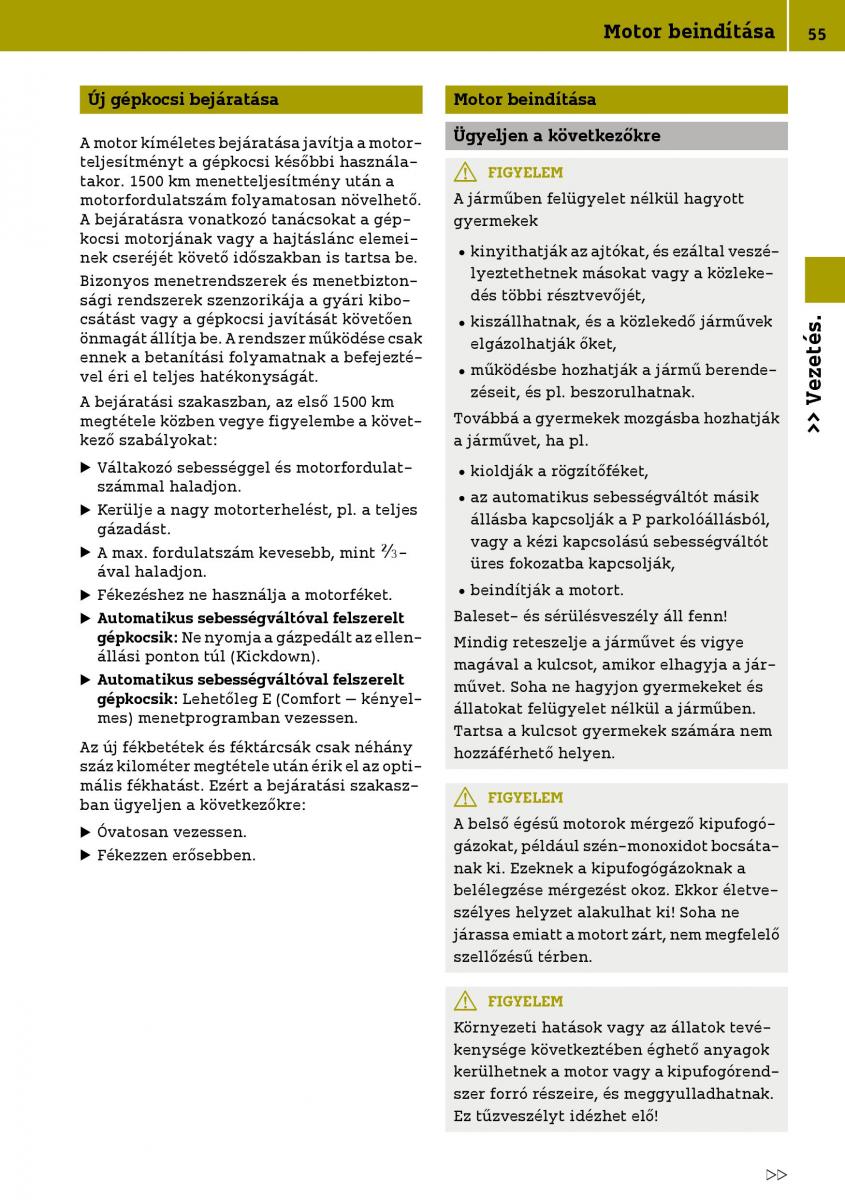 Smart Fortwo III 3 Kezelesi utmutato / page 57