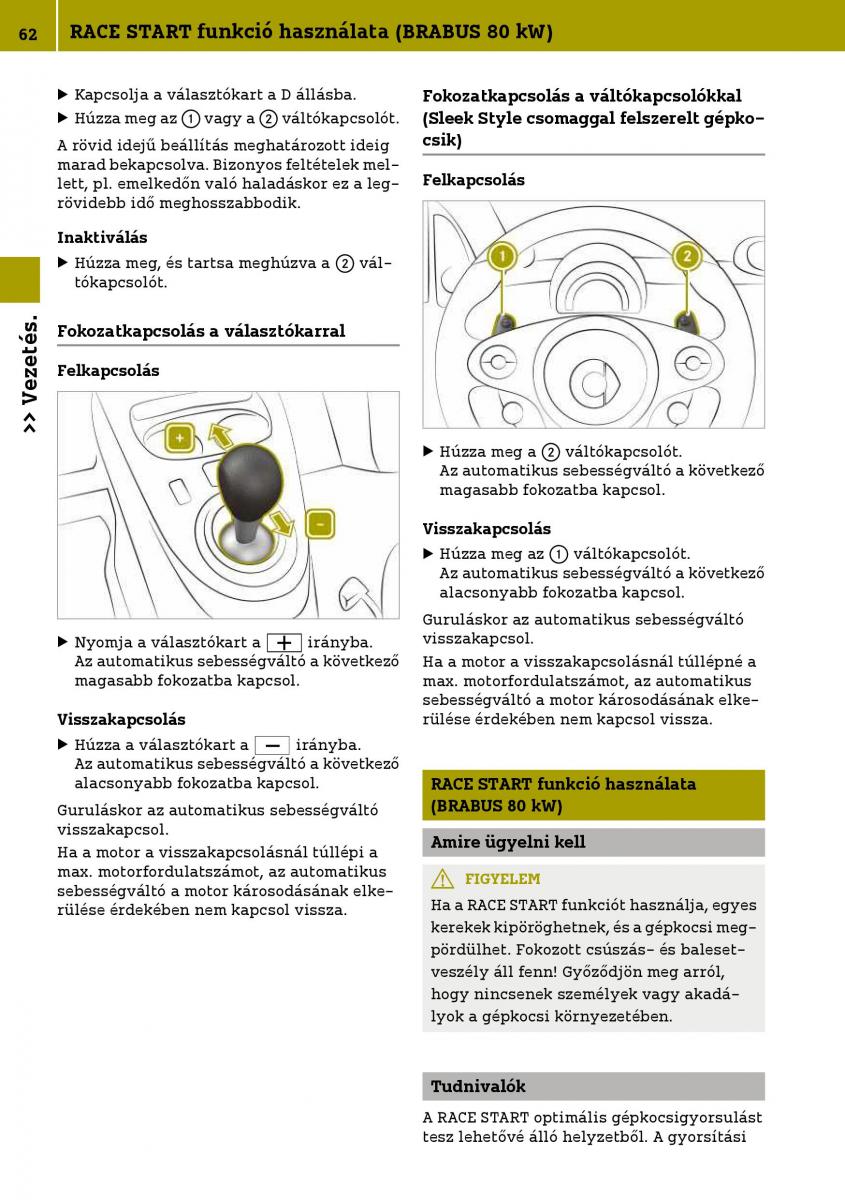 Smart Fortwo III 3 Kezelesi utmutato / page 64