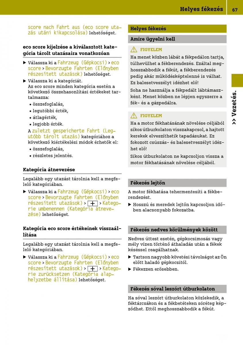 Smart Fortwo III 3 Kezelesi utmutato / page 69