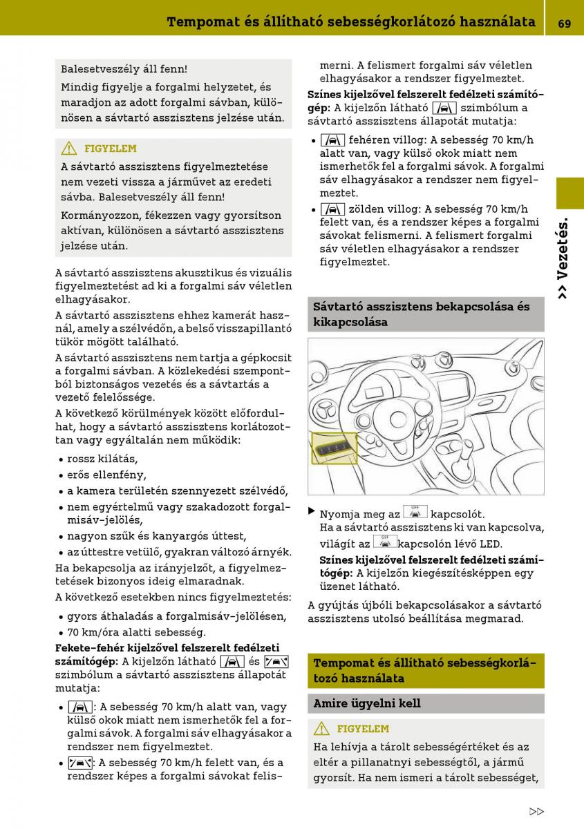 Smart Fortwo III 3 Kezelesi utmutato / page 71