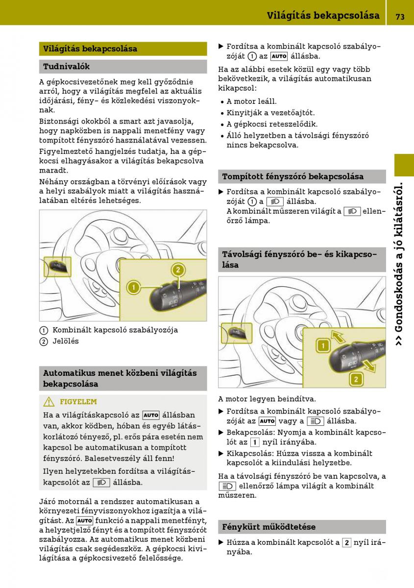 Smart Fortwo III 3 Kezelesi utmutato / page 75