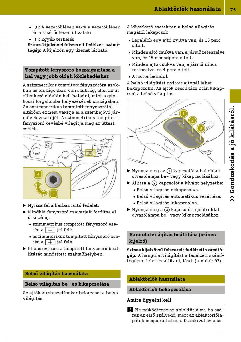 Smart Fortwo III 3 Kezelesi utmutato / page 77