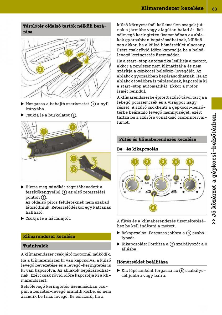 Smart Fortwo III 3 Kezelesi utmutato / page 85