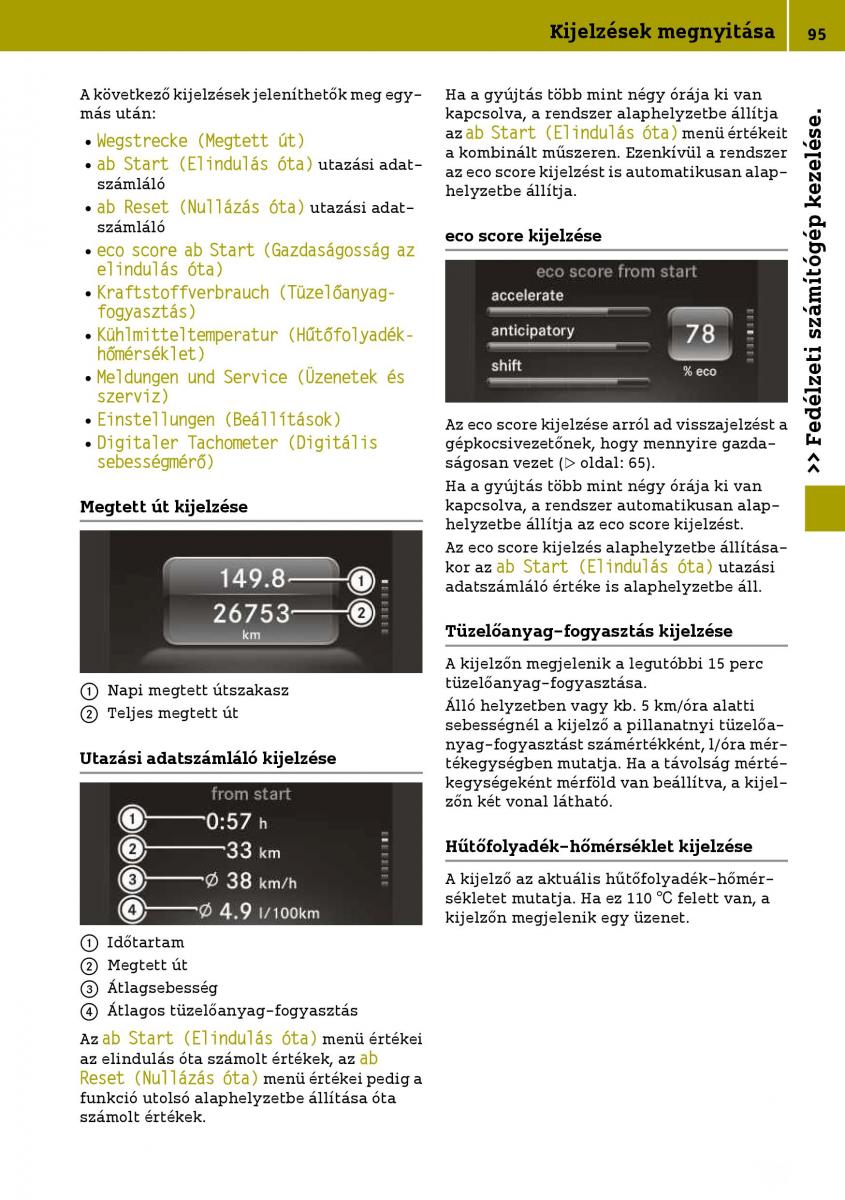 Smart Fortwo III 3 Kezelesi utmutato / page 97