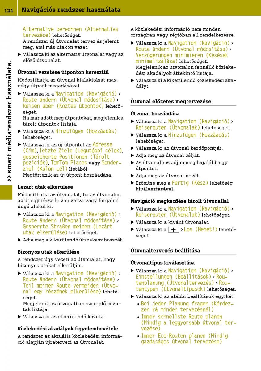 Smart Fortwo III 3 Kezelesi utmutato / page 126