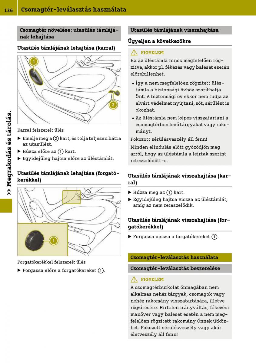 Smart Fortwo III 3 Kezelesi utmutato / page 138