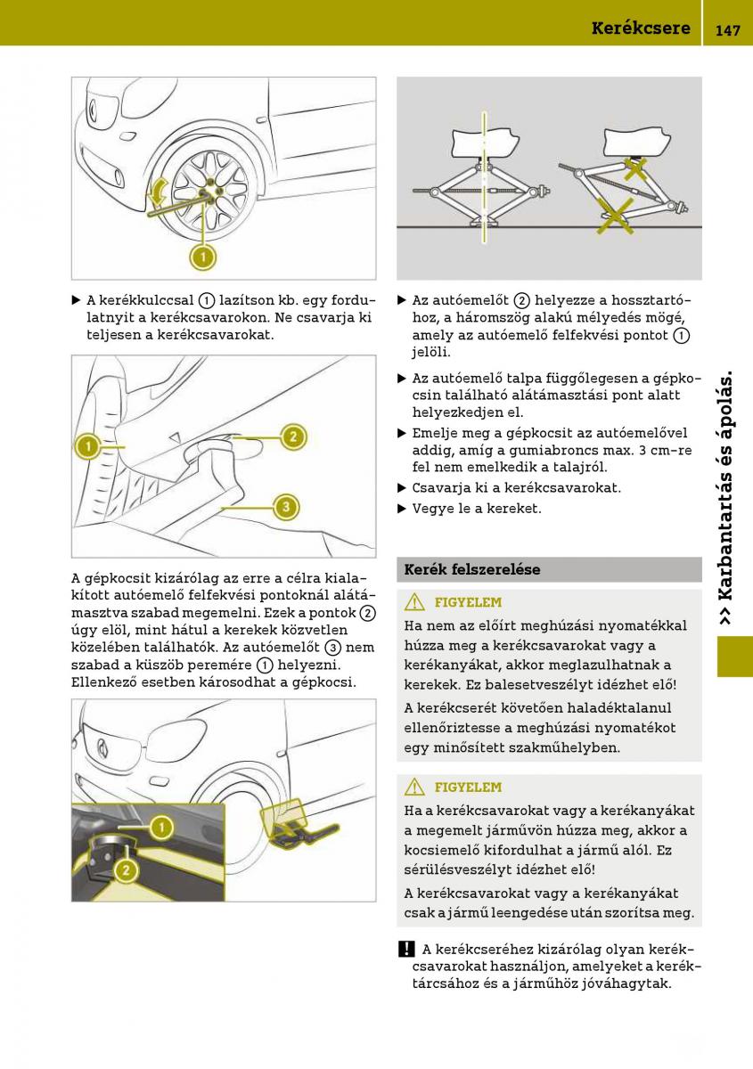 Smart Fortwo III 3 Kezelesi utmutato / page 149