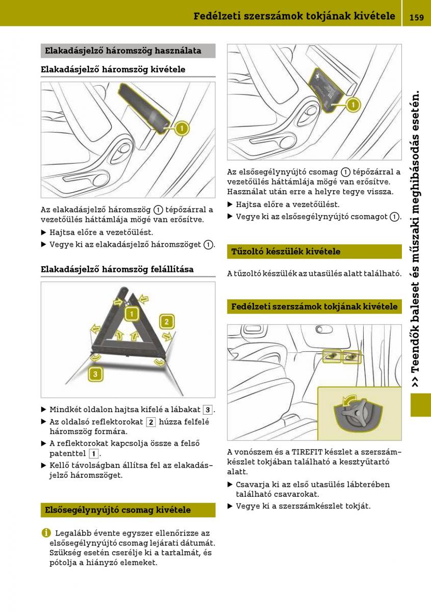 Smart Fortwo III 3 Kezelesi utmutato / page 161