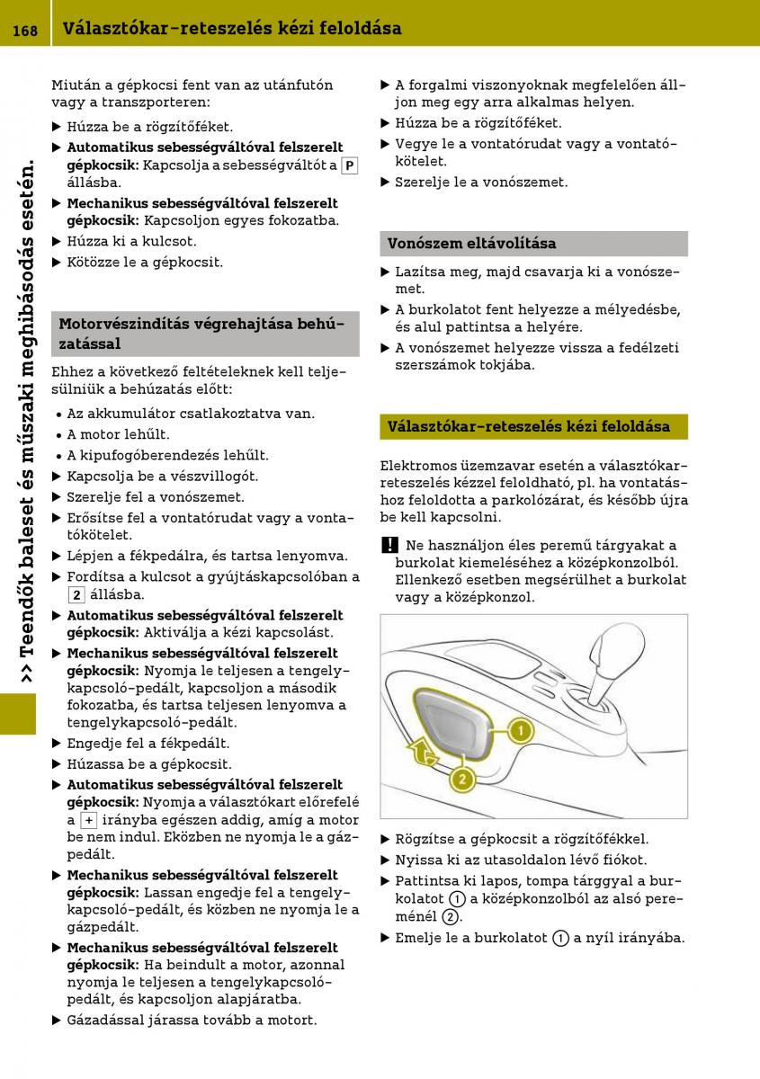 Smart Fortwo III 3 Kezelesi utmutato / page 170