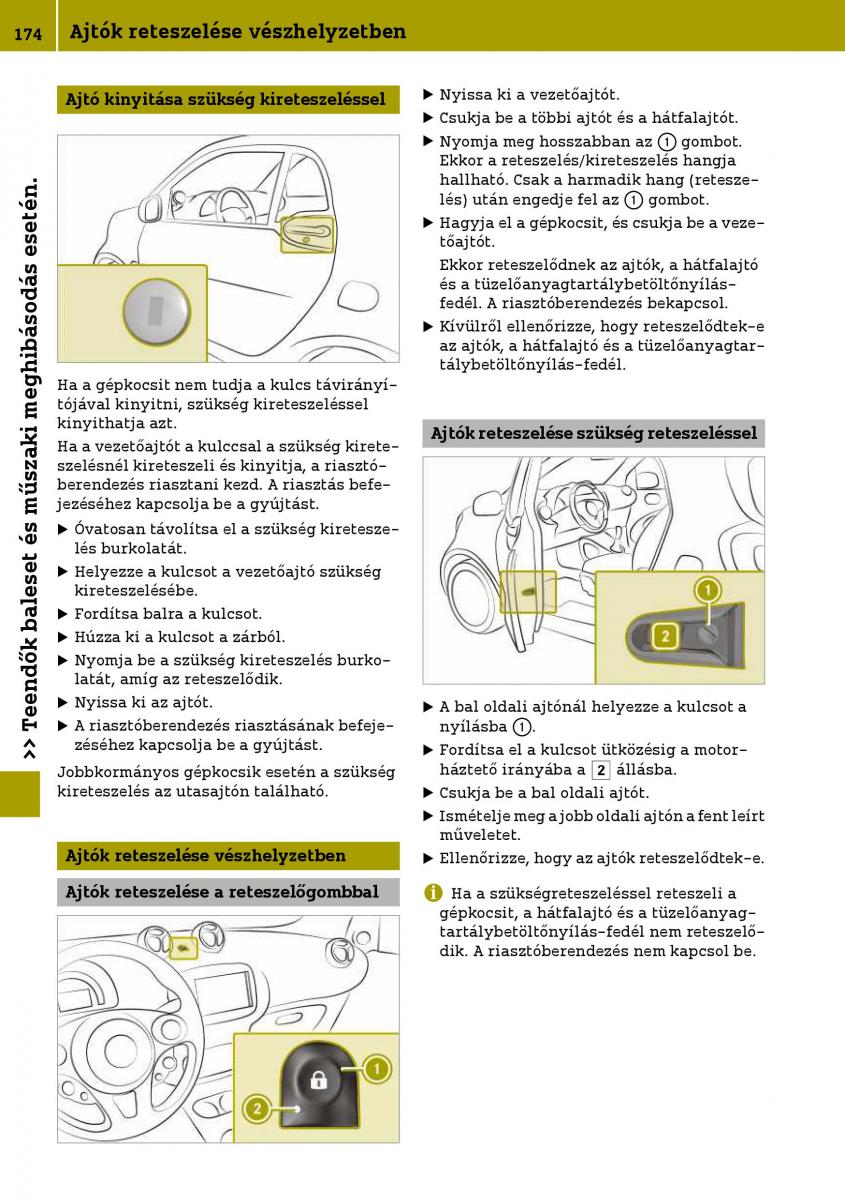 Smart Fortwo III 3 Kezelesi utmutato / page 176