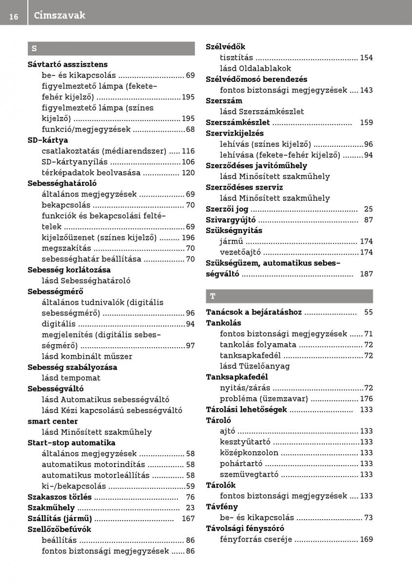 Smart Fortwo III 3 Kezelesi utmutato / page 18