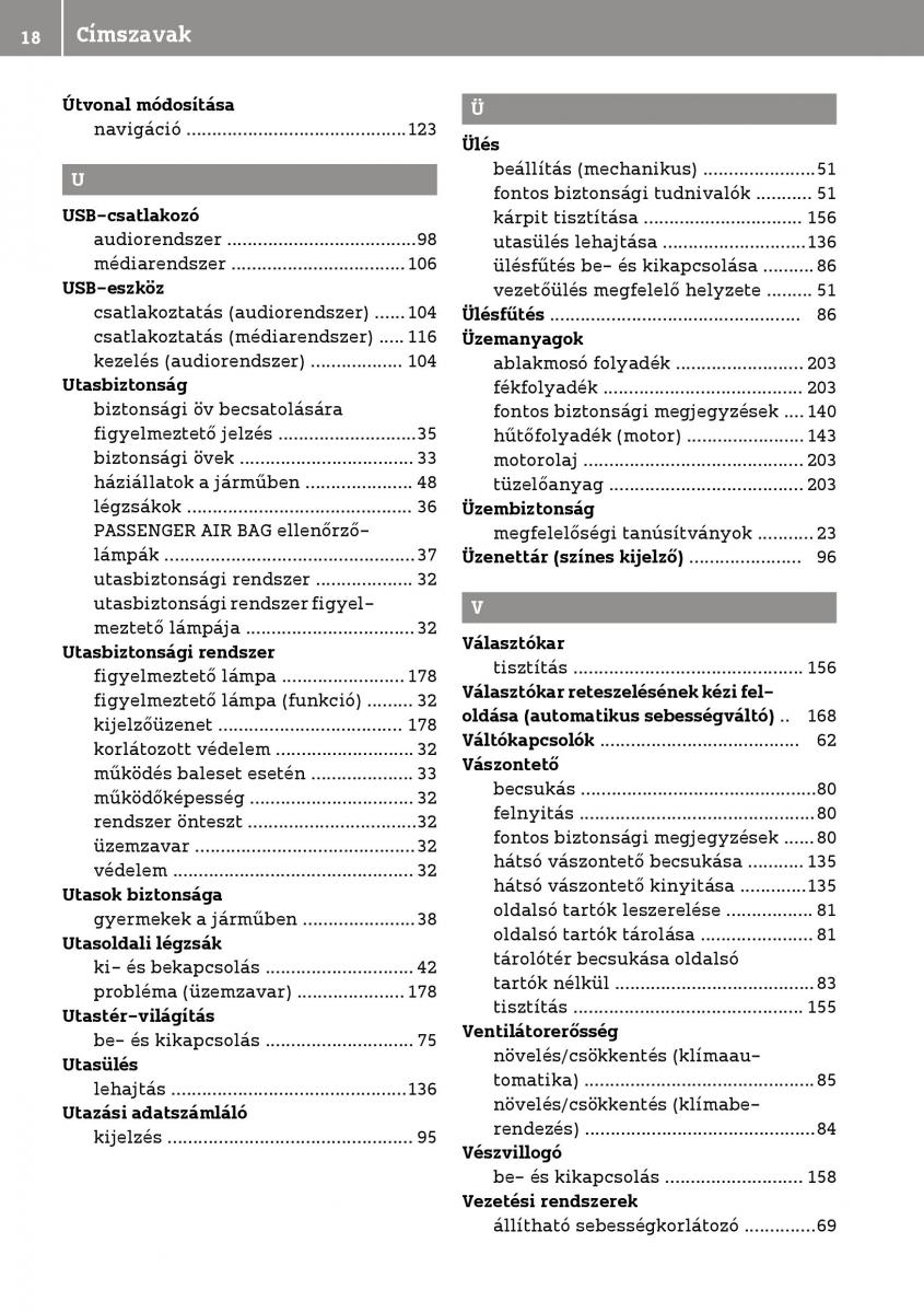 Smart Fortwo III 3 Kezelesi utmutato / page 20