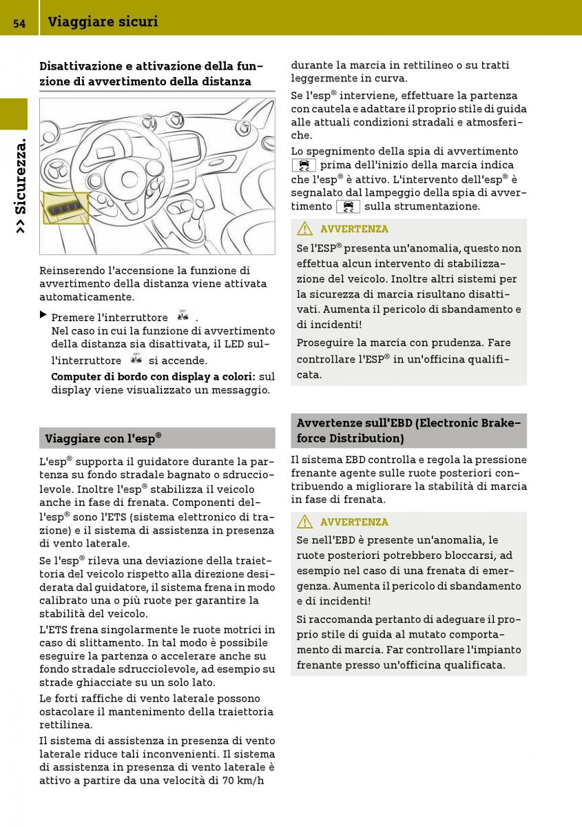 Smart Fortwo III 3 manuale del proprietario / page 56