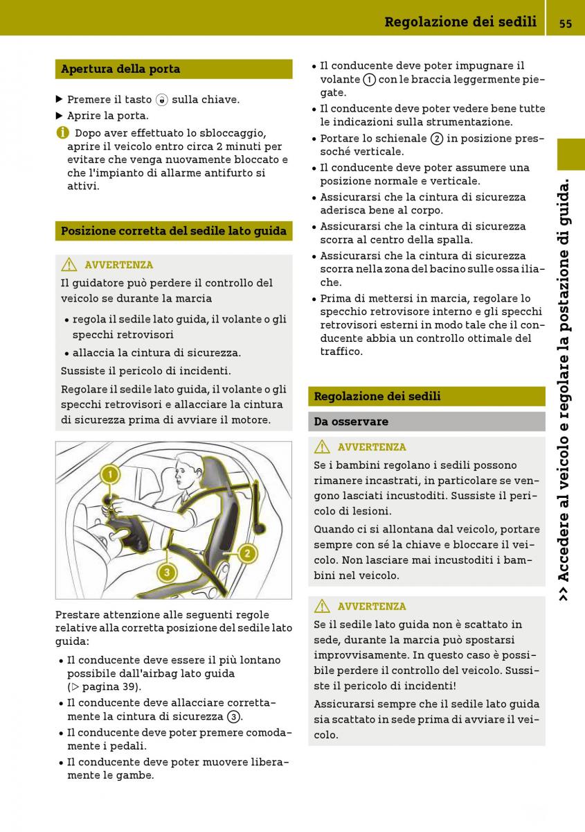 Smart Fortwo III 3 manuale del proprietario / page 57