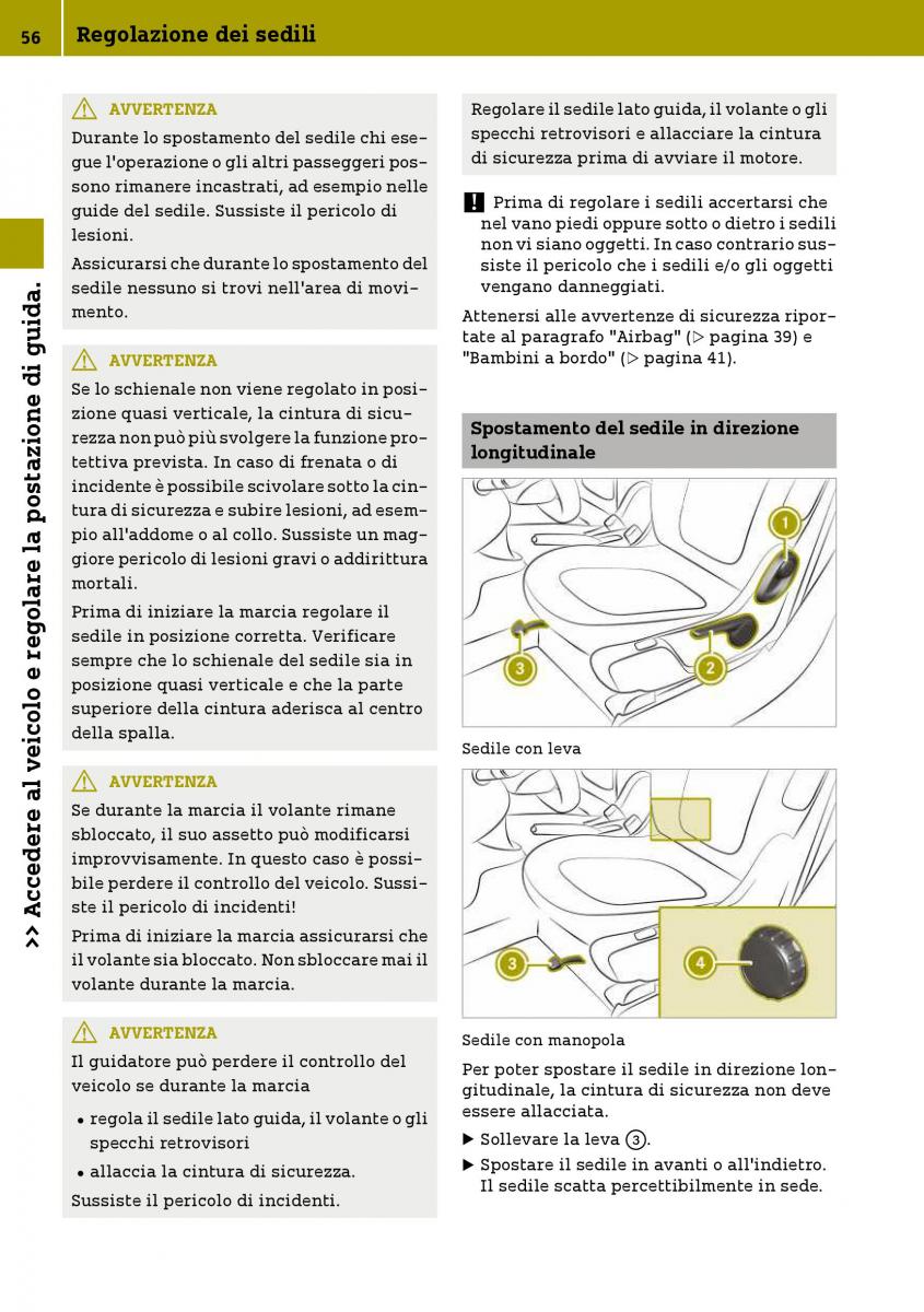 Smart Fortwo III 3 manuale del proprietario / page 58