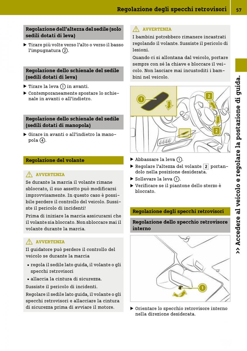 Smart Fortwo III 3 manuale del proprietario / page 59