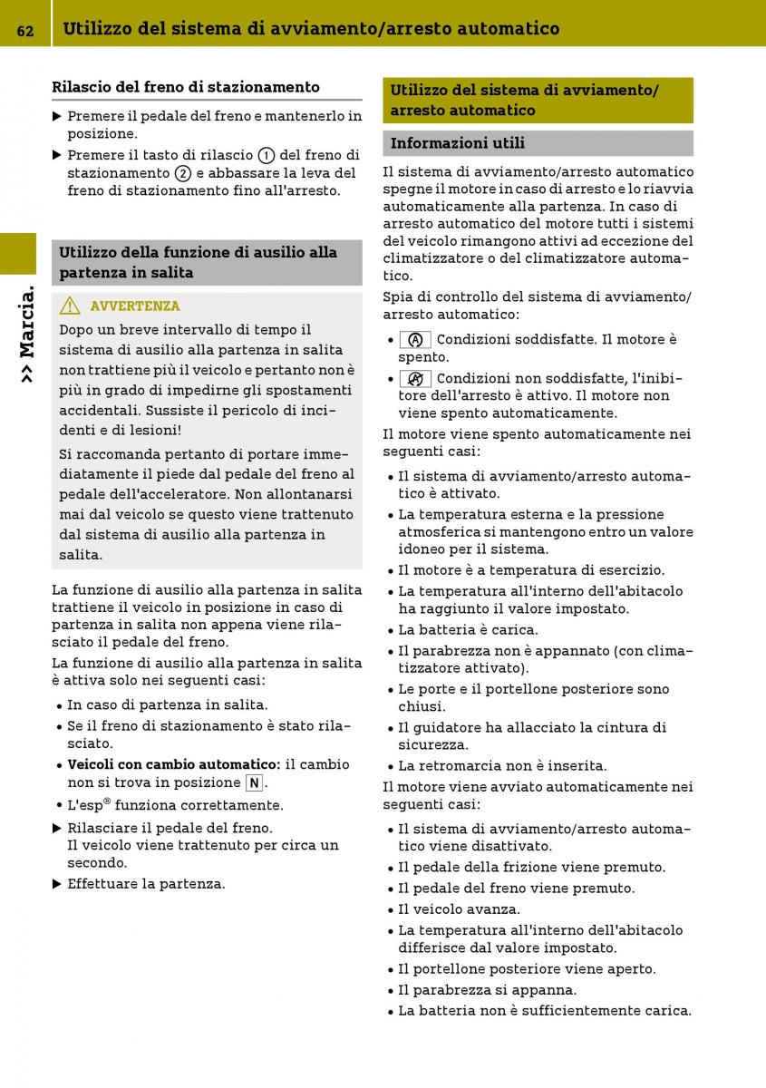 Smart Fortwo III 3 manuale del proprietario / page 64