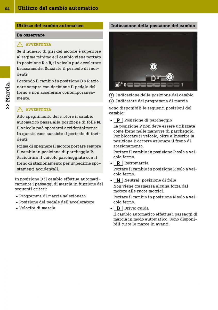 Smart Fortwo III 3 manuale del proprietario / page 66