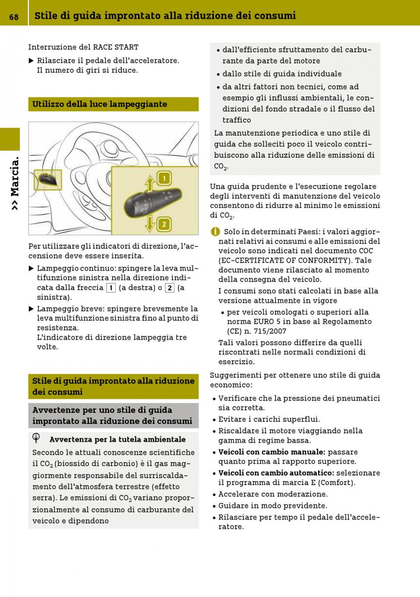 Smart Fortwo III 3 manuale del proprietario / page 70