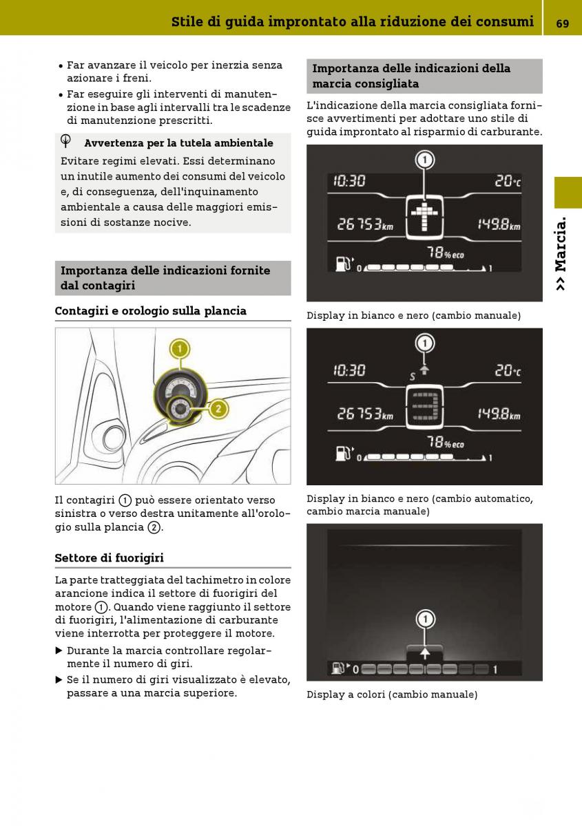 Smart Fortwo III 3 manuale del proprietario / page 71