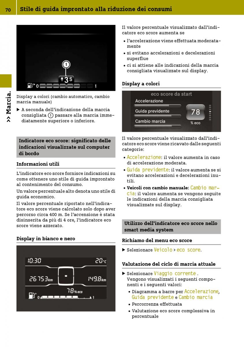 Smart Fortwo III 3 manuale del proprietario / page 72