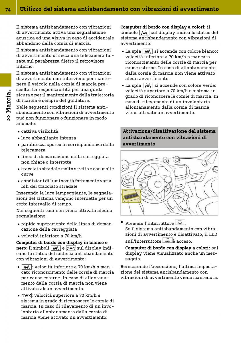 Smart Fortwo III 3 manuale del proprietario / page 76