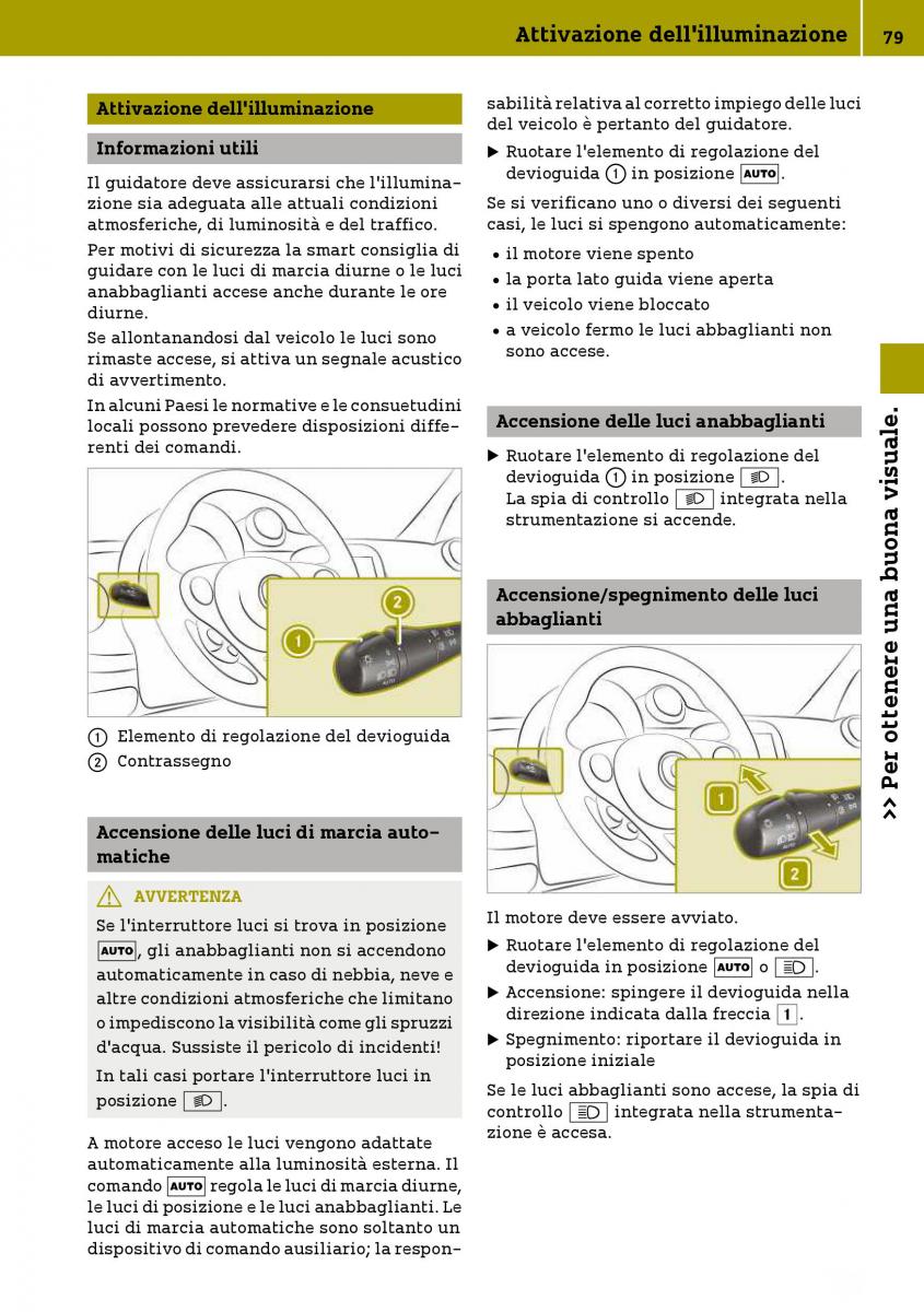 Smart Fortwo III 3 manuale del proprietario / page 81