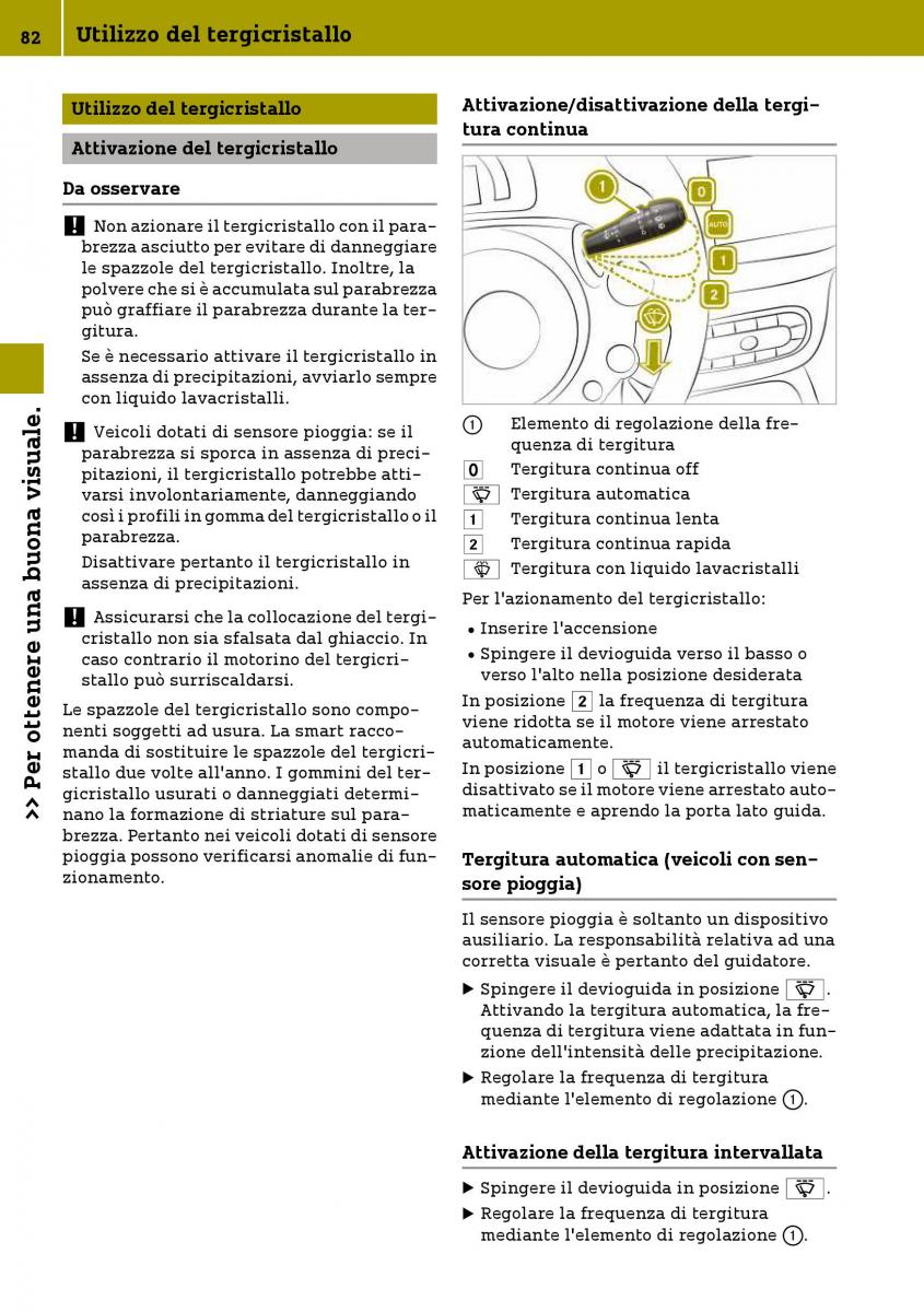 Smart Fortwo III 3 manuale del proprietario / page 84