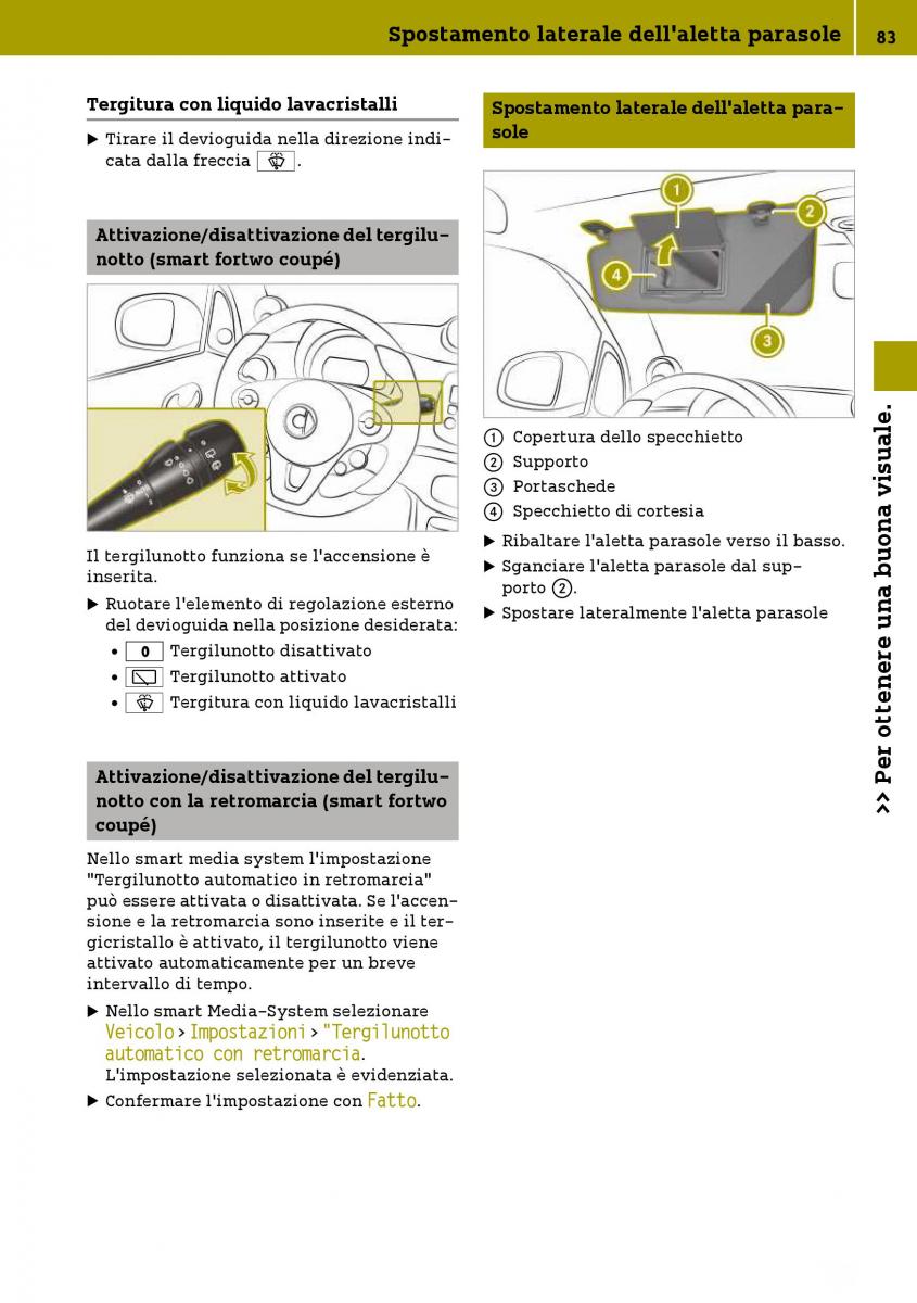 Smart Fortwo III 3 manuale del proprietario / page 85