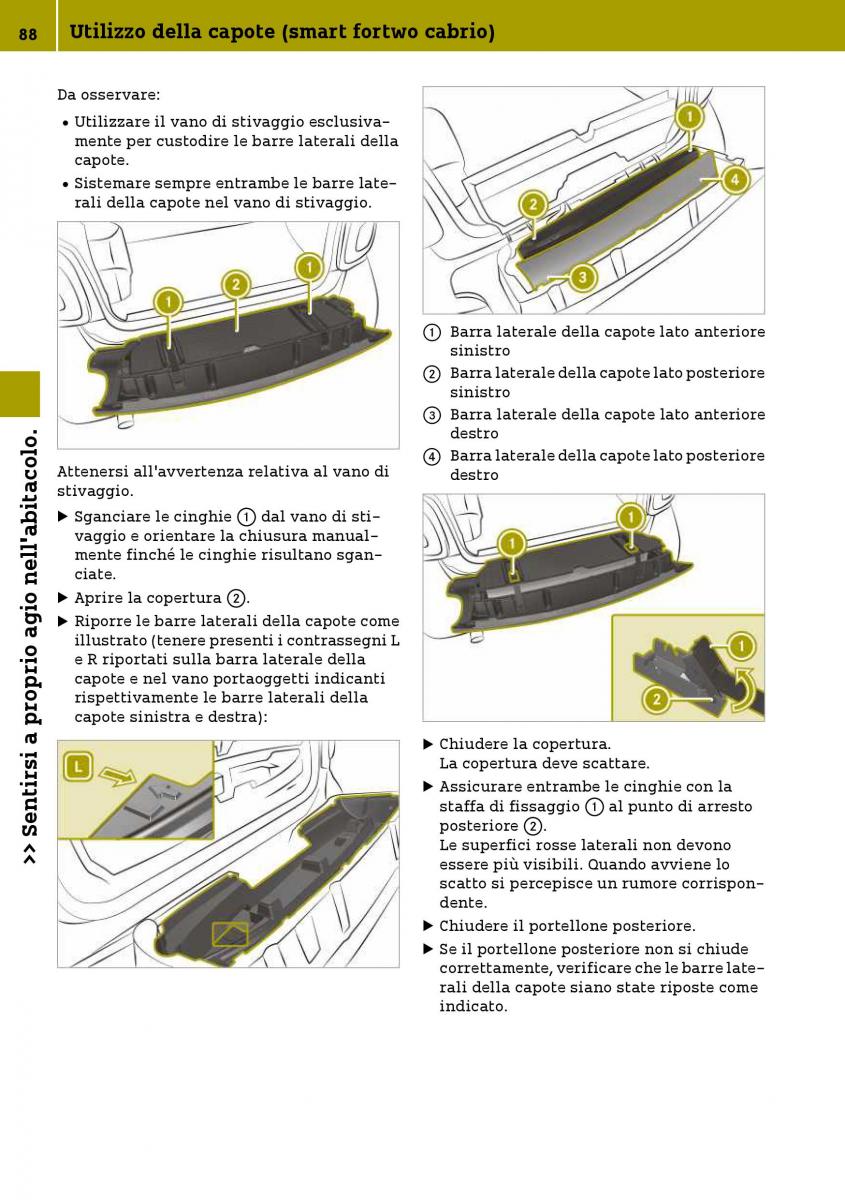 Smart Fortwo III 3 manuale del proprietario / page 90