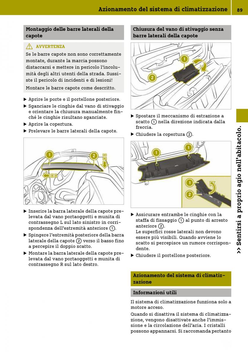 Smart Fortwo III 3 manuale del proprietario / page 91