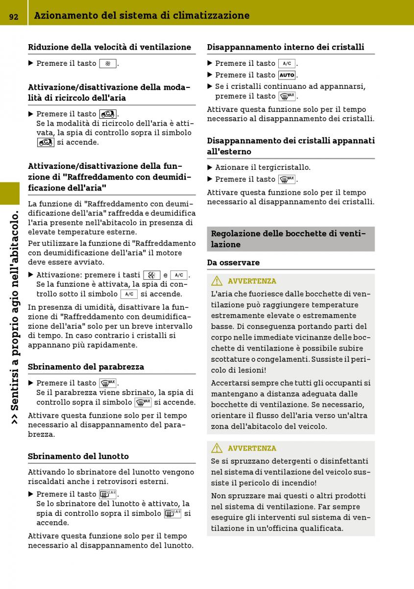 Smart Fortwo III 3 manuale del proprietario / page 94