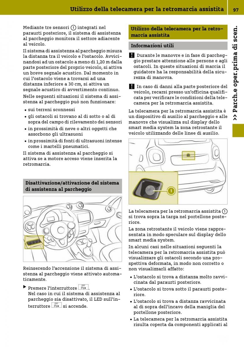 Smart Fortwo III 3 manuale del proprietario / page 99