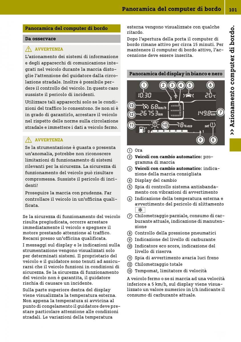 Smart Fortwo III 3 manuale del proprietario / page 103