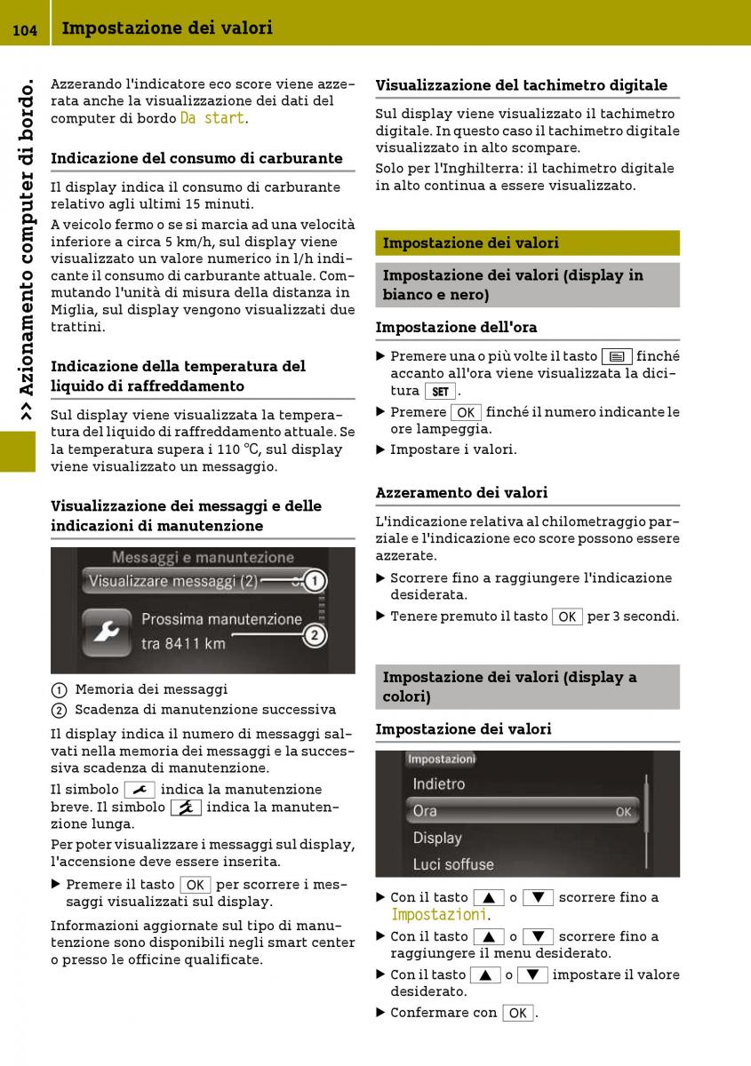 Smart Fortwo III 3 manuale del proprietario / page 106