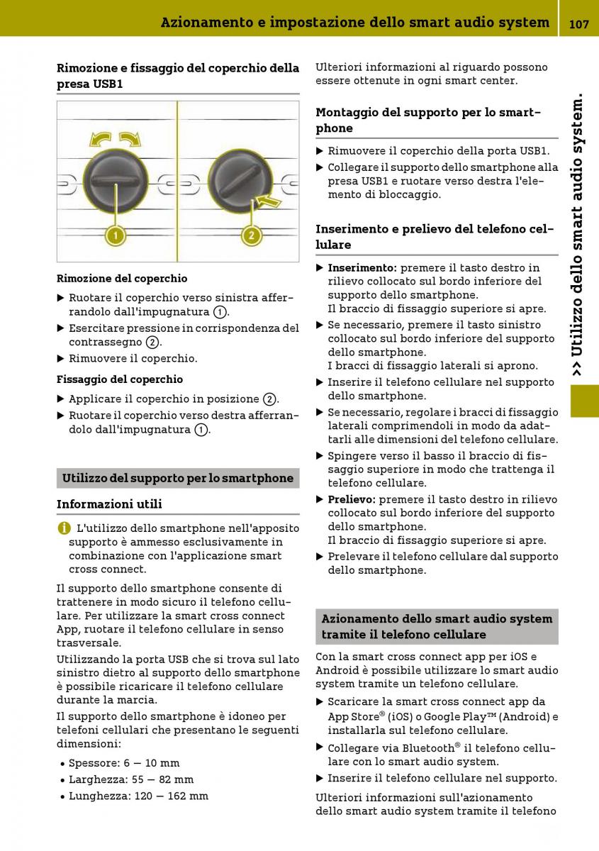 Smart Fortwo III 3 manuale del proprietario / page 109