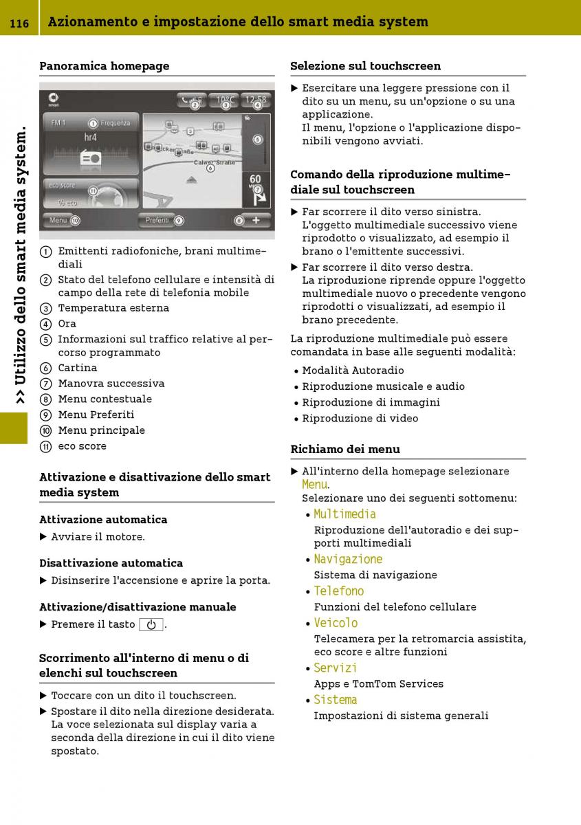 Smart Fortwo III 3 manuale del proprietario / page 118