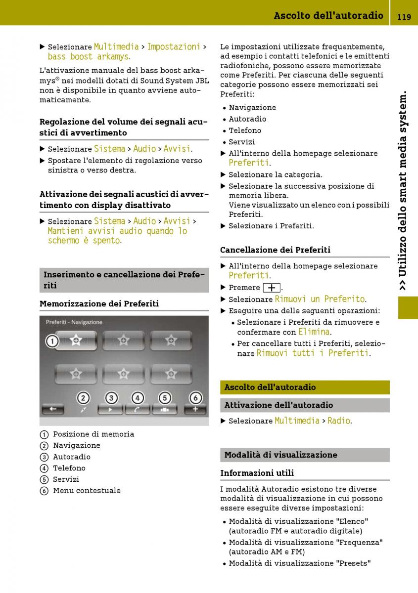 Smart Fortwo III 3 manuale del proprietario / page 121