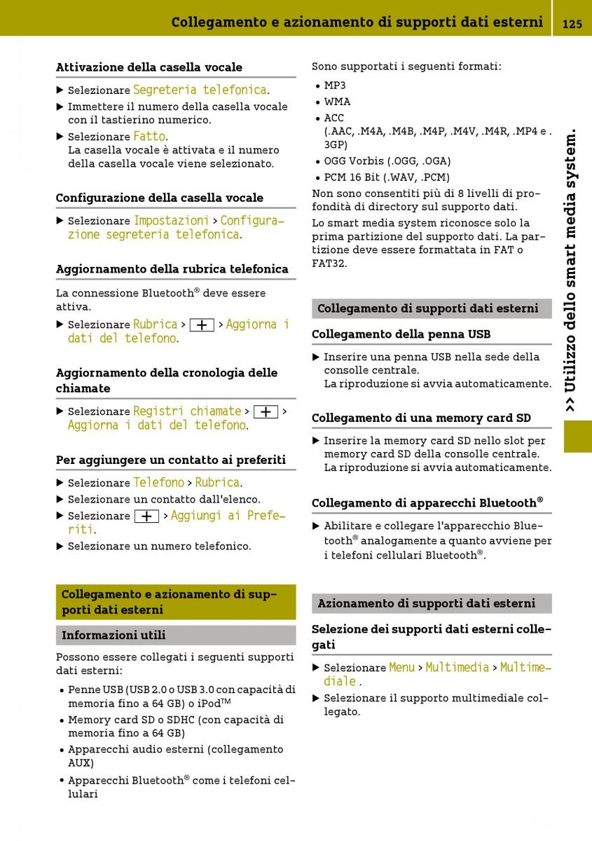 Smart Fortwo III 3 manuale del proprietario / page 127