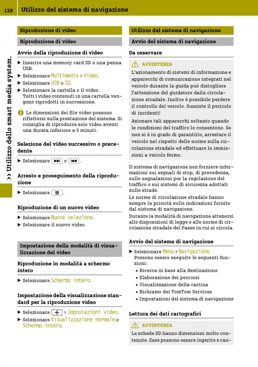 Smart Fortwo III 3 manuale del proprietario / page 130