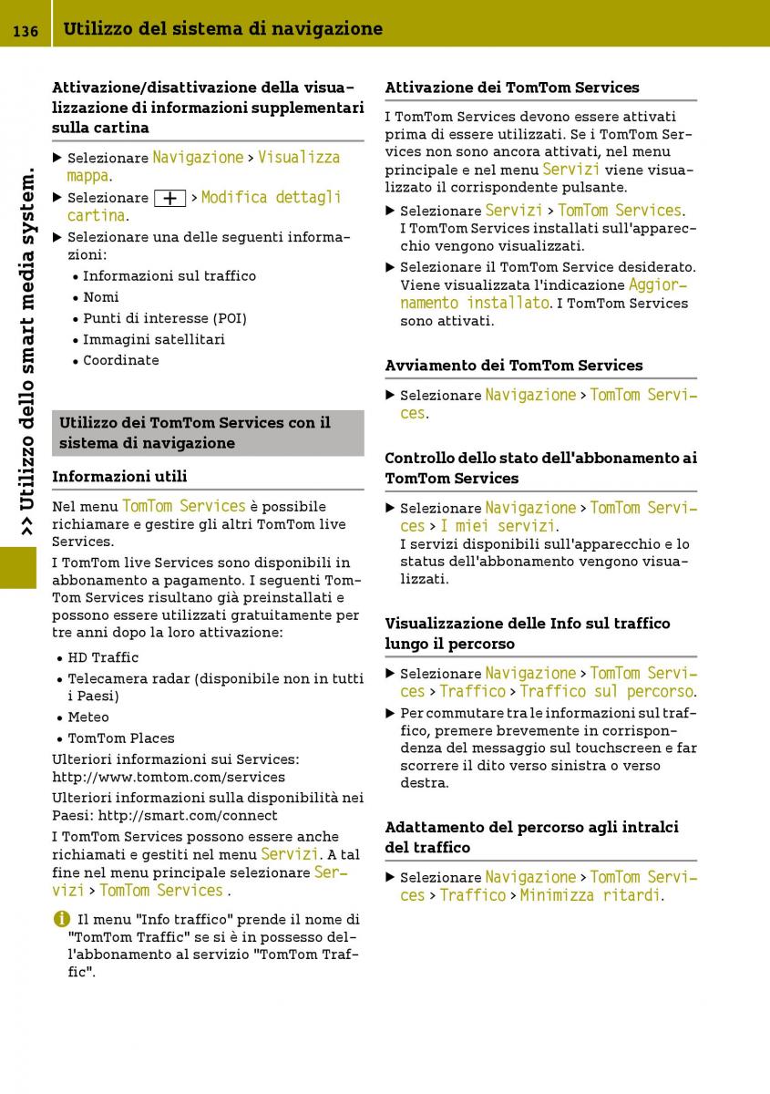 Smart Fortwo III 3 manuale del proprietario / page 138