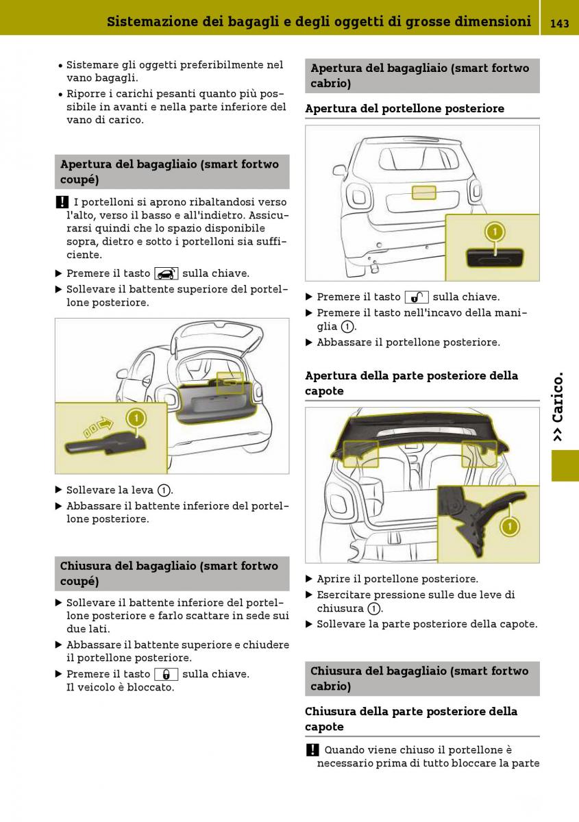 Smart Fortwo III 3 manuale del proprietario / page 145