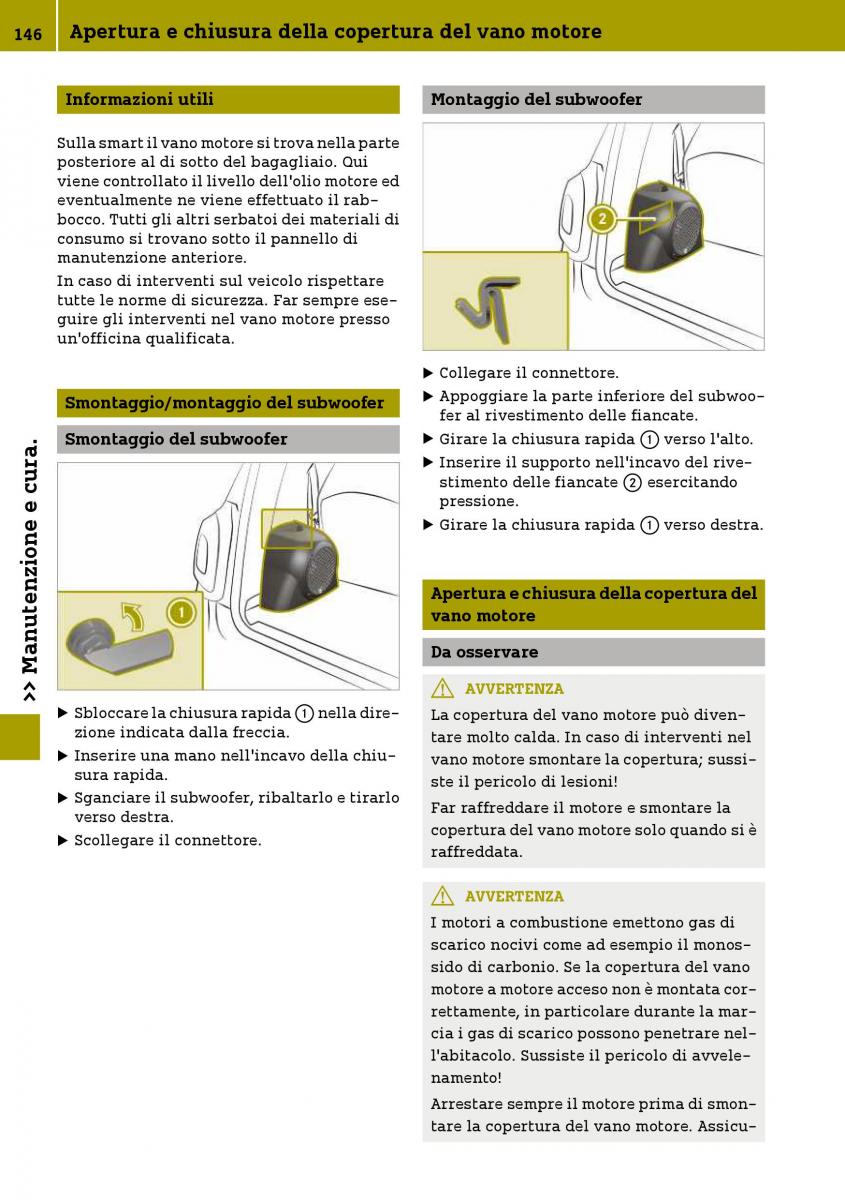 Smart Fortwo III 3 manuale del proprietario / page 148